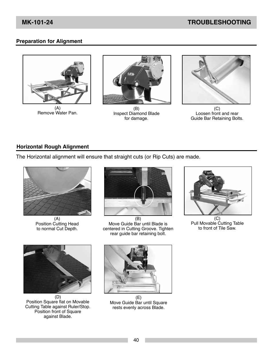 MK Diamond MK-101-24 User Manual | Page 40 / 56