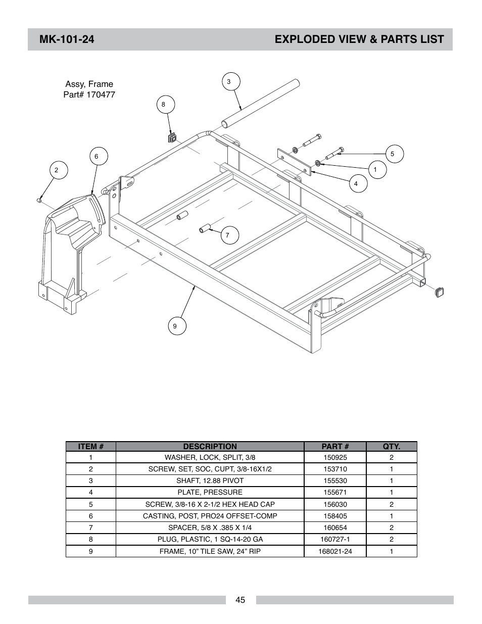 MK Diamond MK-101-24 User Manual | Page 45 / 56