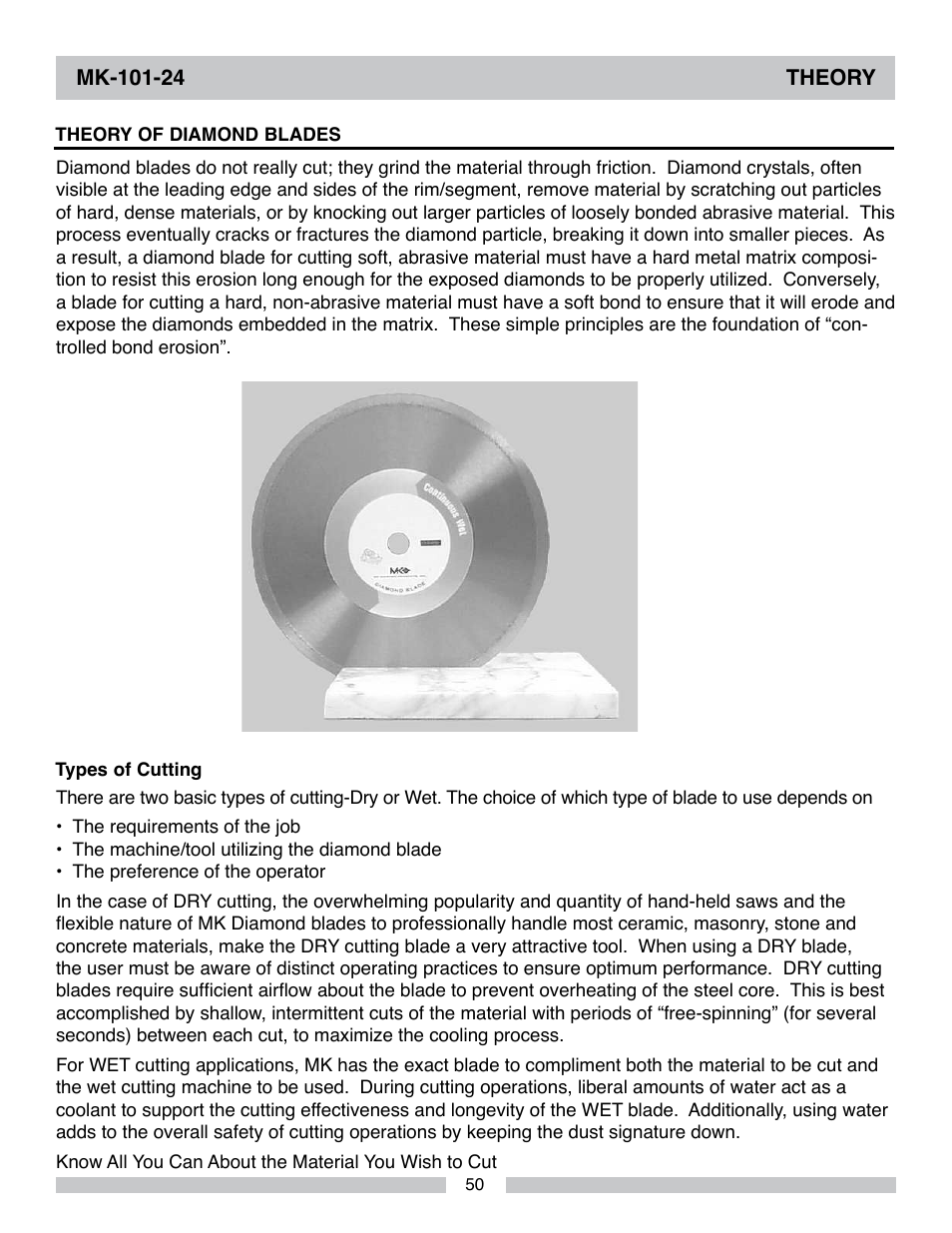 MK Diamond MK-101-24 User Manual | Page 50 / 56