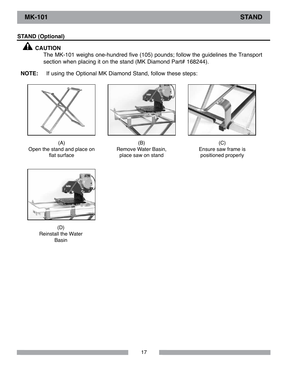 MK Diamond MK-101 Lowes User Manual | Page 17 / 52