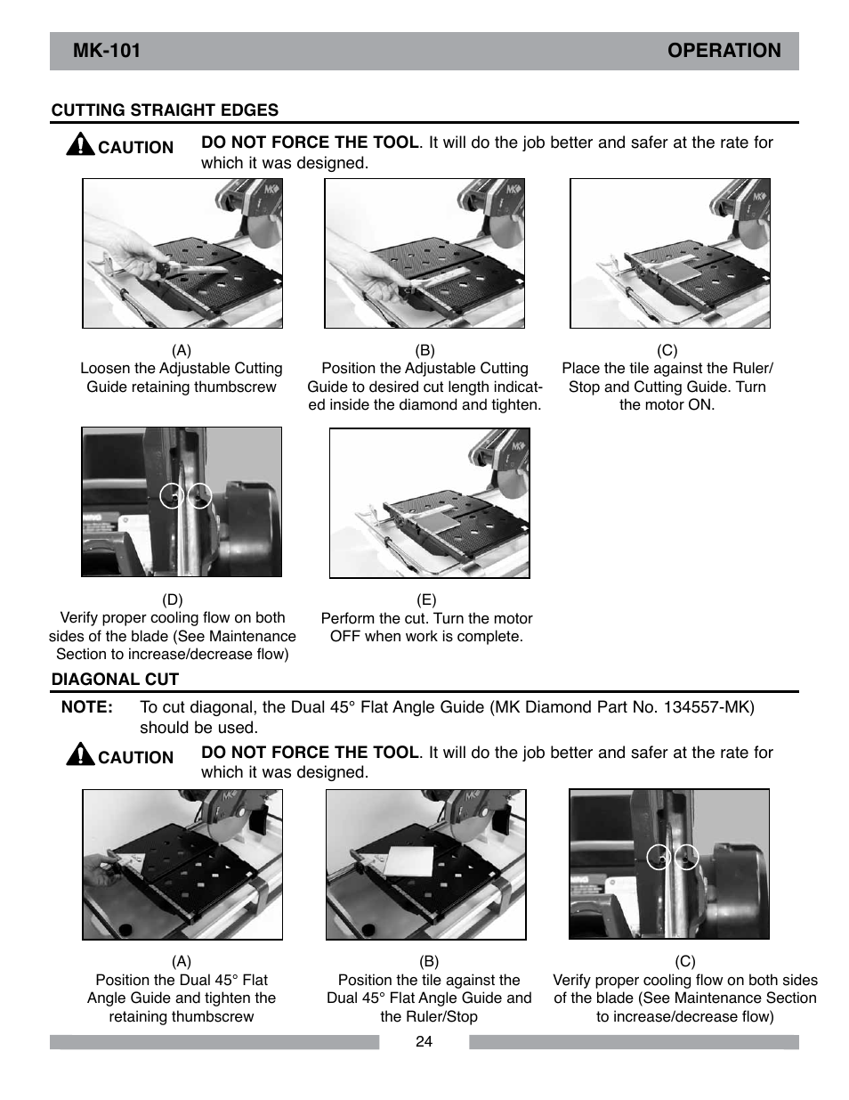 MK Diamond MK-101 Lowes User Manual | Page 24 / 52
