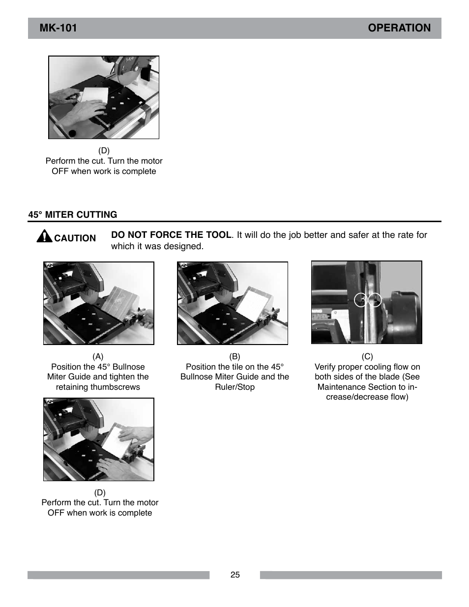 MK Diamond MK-101 Lowes User Manual | Page 25 / 52