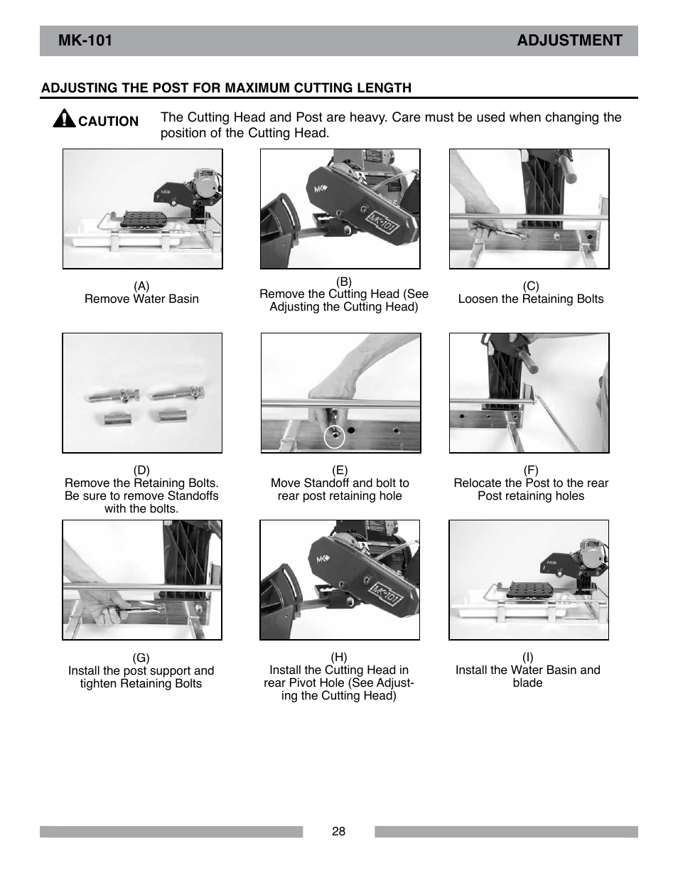 MK Diamond MK-101 Lowes User Manual | Page 28 / 52
