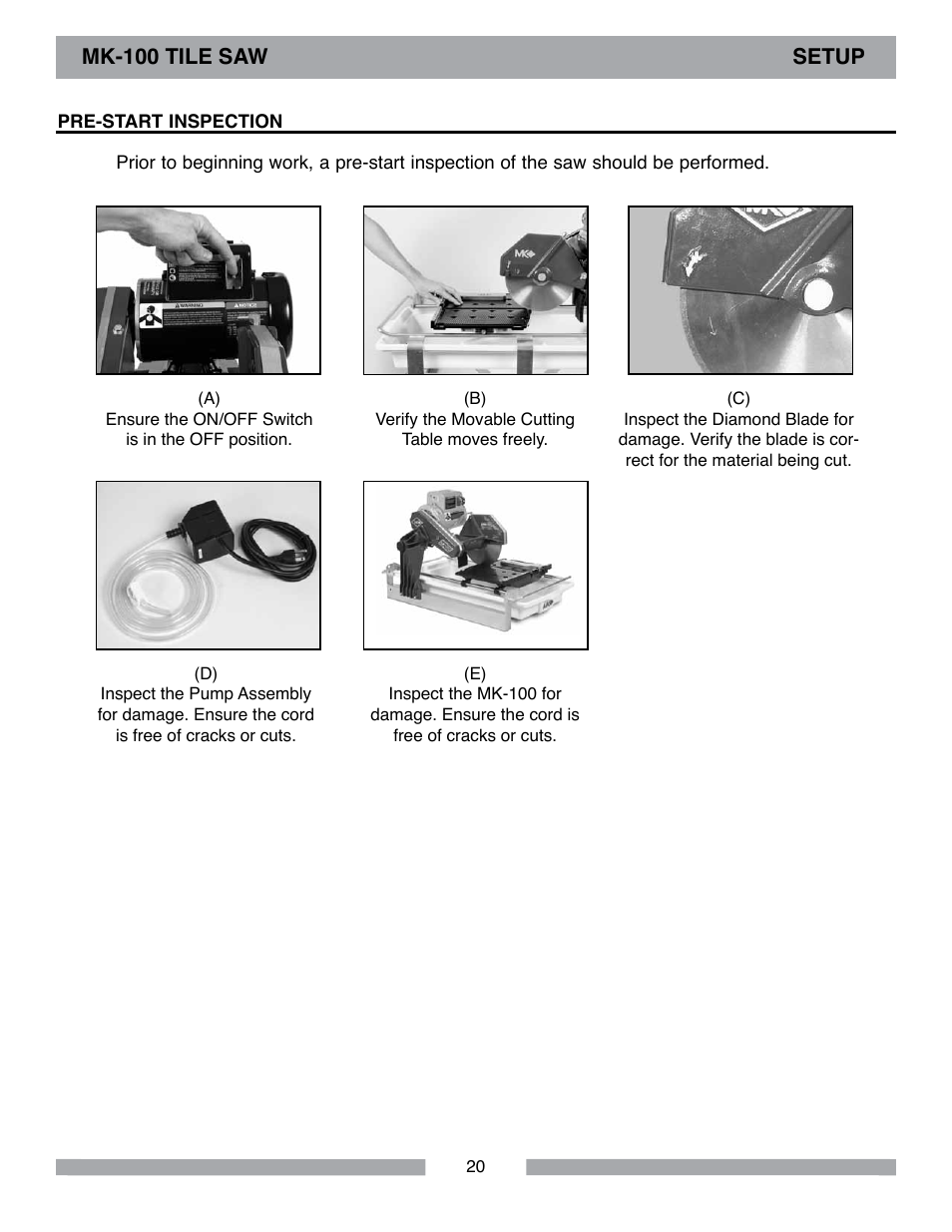 MK Diamond MK-100 User Manual | Page 20 / 52