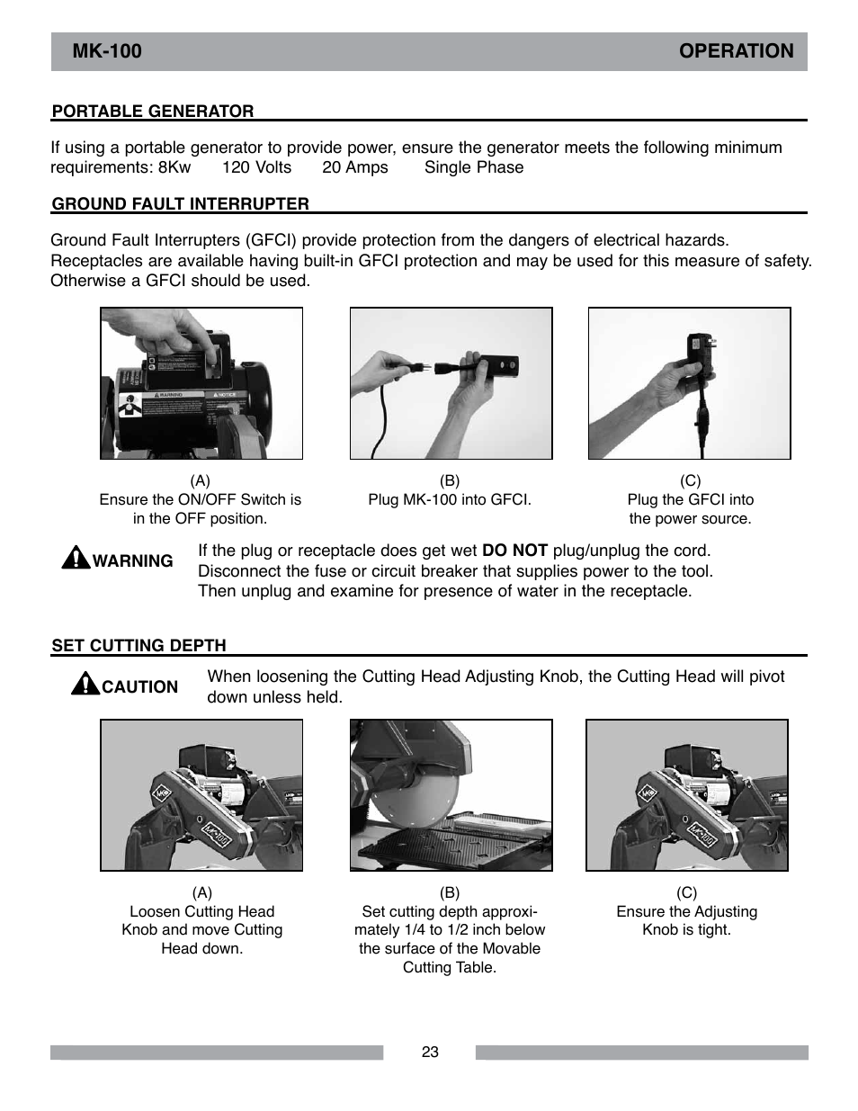 MK Diamond MK-100 User Manual | Page 23 / 52