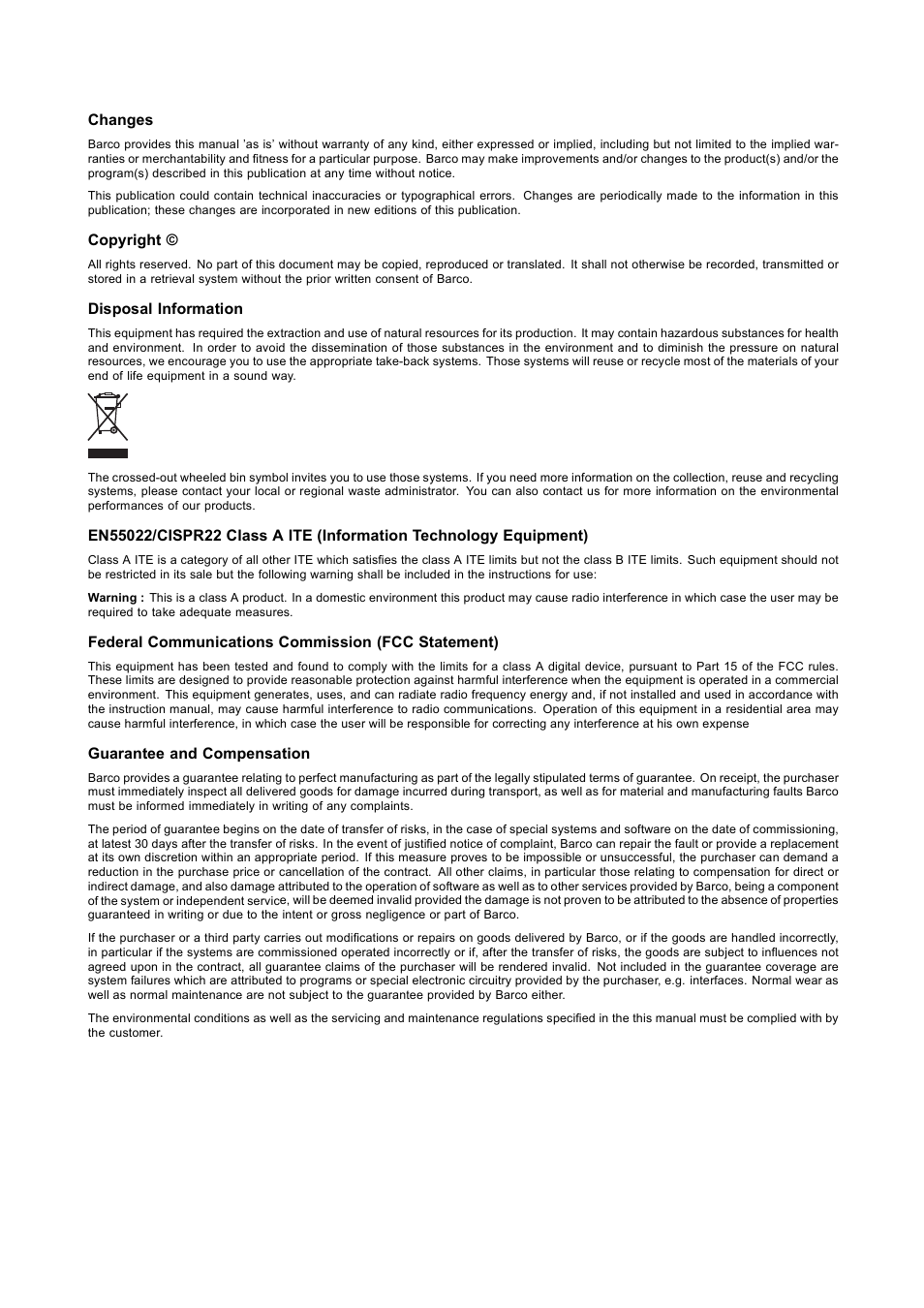 Barco ID LR-6 R9010342 User Manual | Page 3 / 135