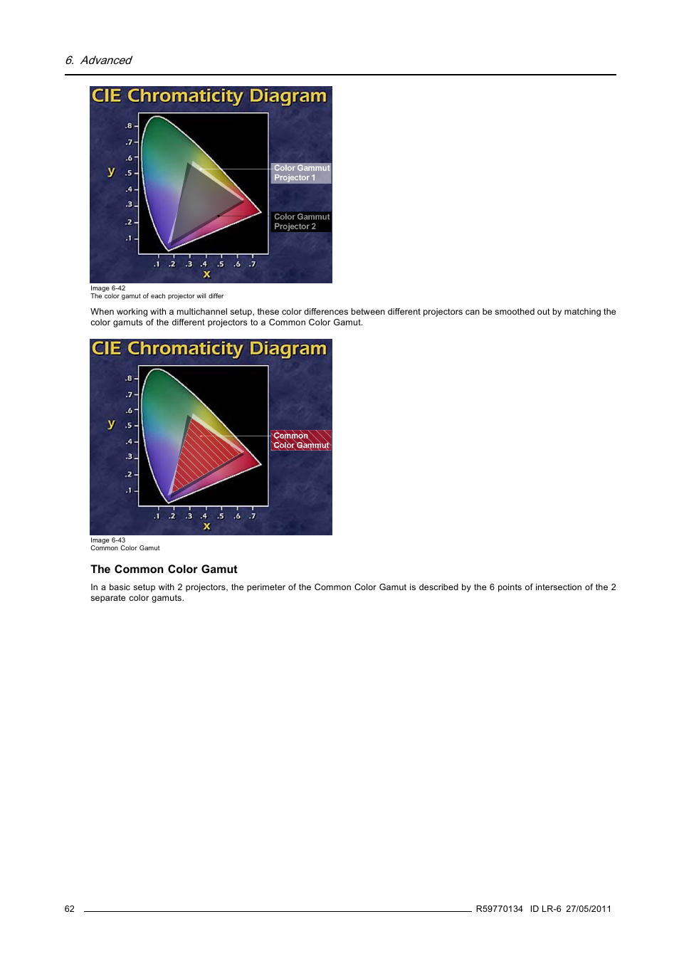 Advanced | Barco ID LR-6 R9010342 User Manual | Page 66 / 135