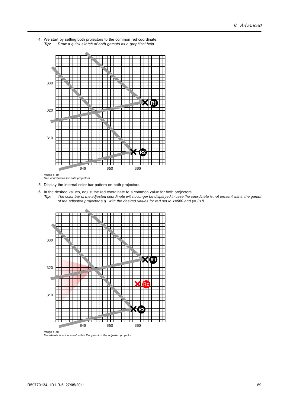 Advanced | Barco ID LR-6 R9010342 User Manual | Page 73 / 135