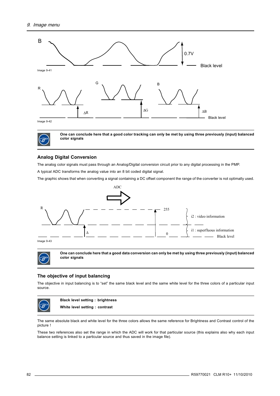 Image 9-41, Image 9-42 | Barco CLM R10+ User Manual | Page 86 / 229