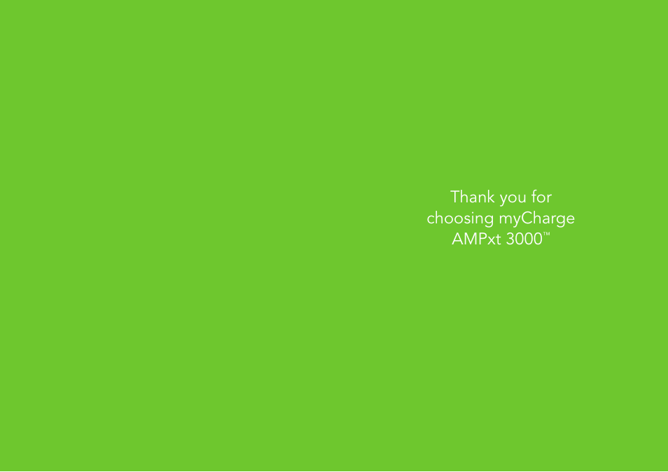 myCharge Amp 3000XT RFAM-0237 User Manual | Page 2 / 8