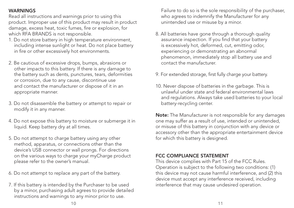 myCharge Amp 4000 RFAM-0231 User Manual | Page 6 / 7