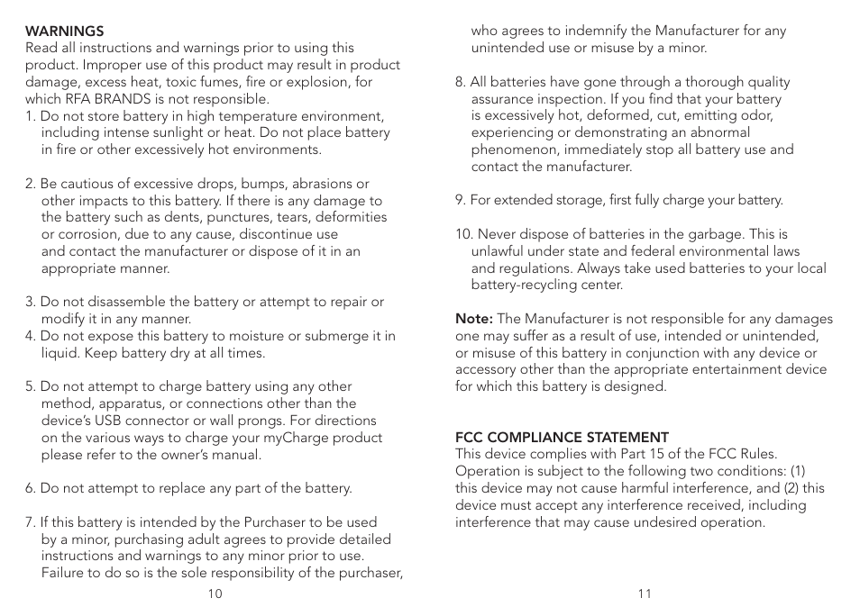 myCharge Amp 6000XT RFAM-0239 User Manual | Page 6 / 8