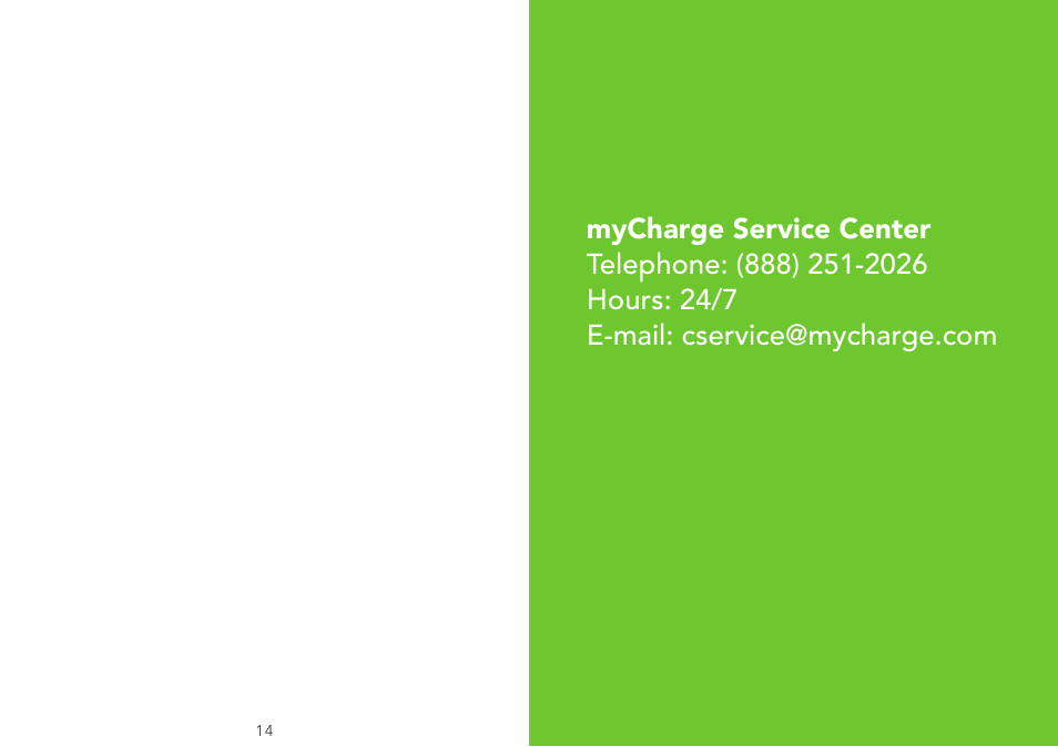 myCharge Freedom 1500 RFAM-0243 User Manual | Page 8 / 8