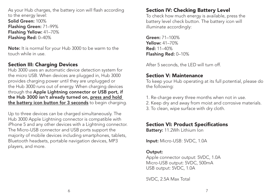 myCharge Hub 3000 RFAM-0503 User Manual | Page 4 / 8