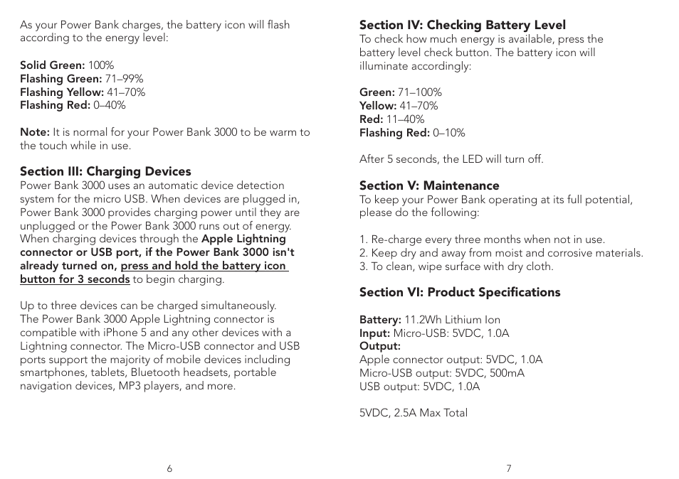 myCharge Power Bank 3000 MYC-0502-1RM User Manual | Page 4 / 8