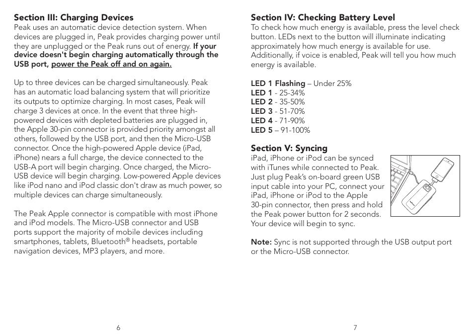 myCharge Peak 6000 RFAM-0166 User Manual | Page 4 / 6
