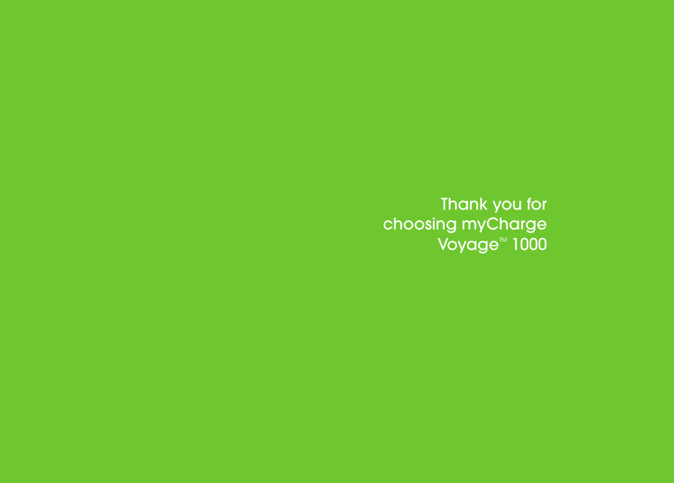 myCharge Voyage 1000 RFAM-0206 User Manual | Page 2 / 6