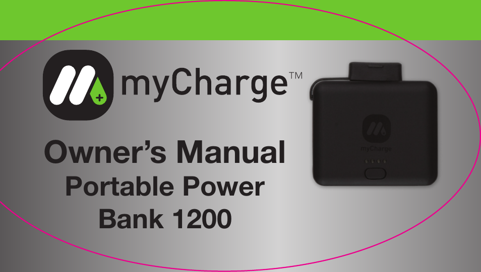myCharge Portable Power Bank 1200 RFAM-0001 User Manual | 84 pages