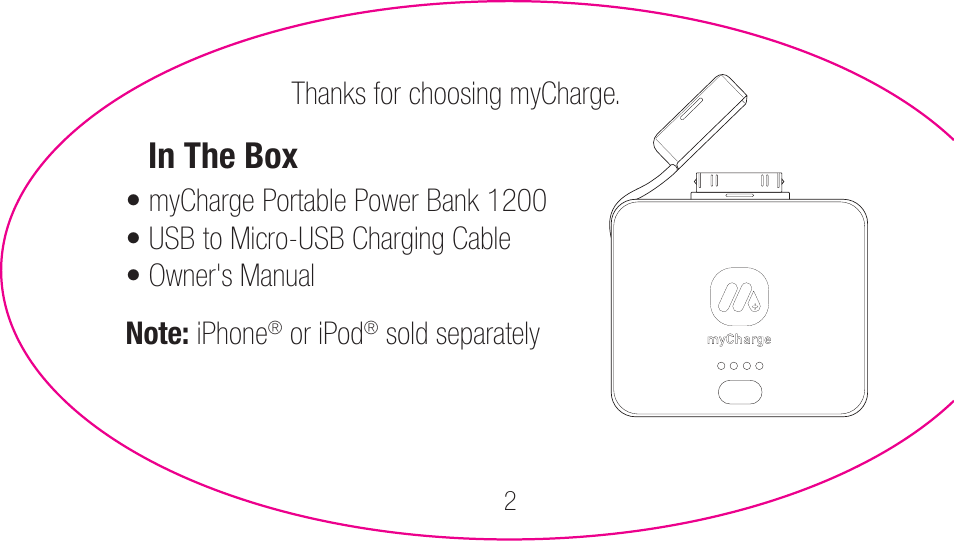 myCharge Portable Power Bank 1200 RFAM-0001 User Manual | Page 2 / 84