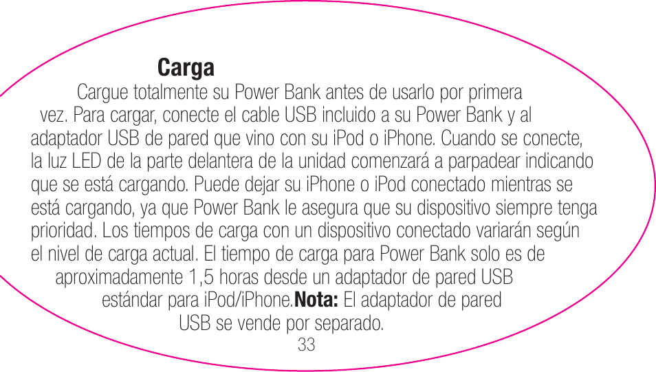 myCharge Portable Power Bank 1200 RFAM-0001 User Manual | Page 33 / 84