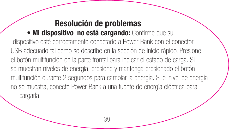 myCharge Portable Power Bank 1200 RFAM-0001 User Manual | Page 39 / 84