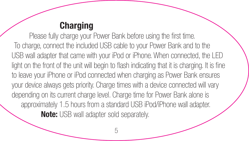 myCharge Portable Power Bank 1200 RFAM-0001 User Manual | Page 5 / 84