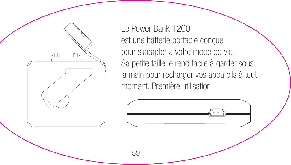 myCharge Portable Power Bank 1200 RFAM-0001 User Manual | Page 59 / 84