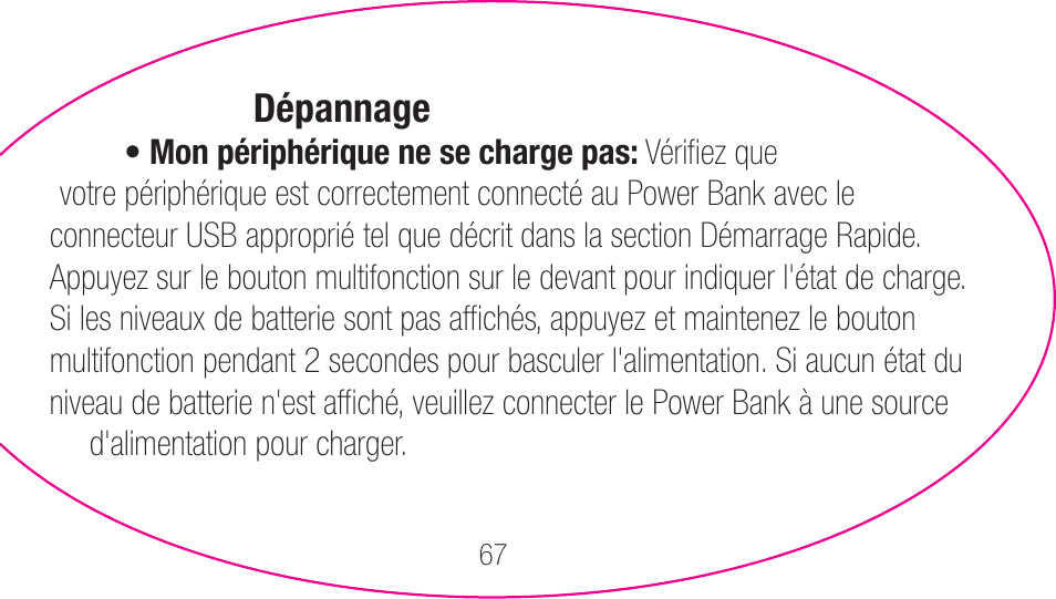 myCharge Portable Power Bank 1200 RFAM-0001 User Manual | Page 67 / 84