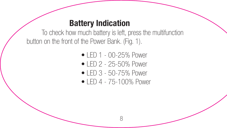 myCharge Portable Power Bank 1200 RFAM-0001 User Manual | Page 8 / 84
