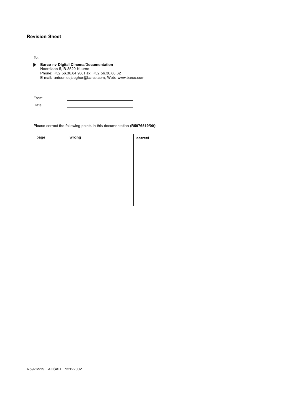 Barco R9806700 User Manual | Page 105 / 105