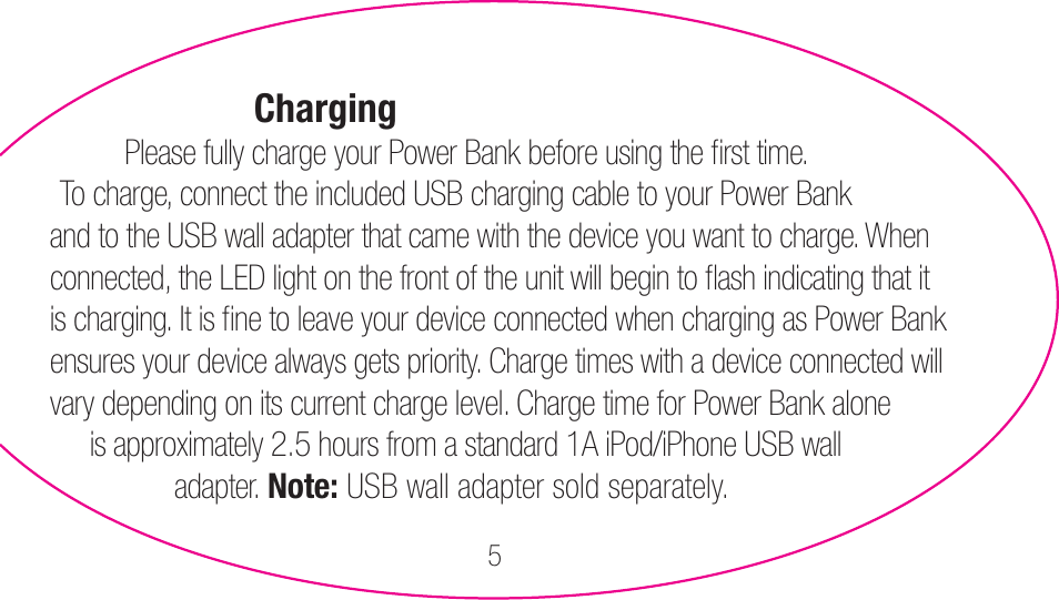 myCharge Portable Power Bank 2000 RFAM-0003 User Manual | Page 5 / 84