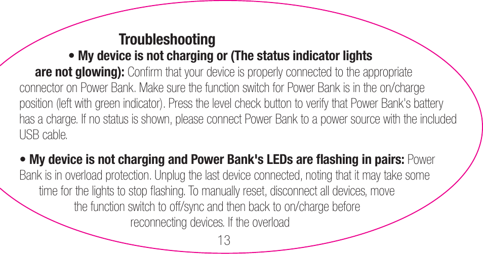 myCharge Portable Power Bank 3000 RFAM-0006 User Manual | Page 13 / 80