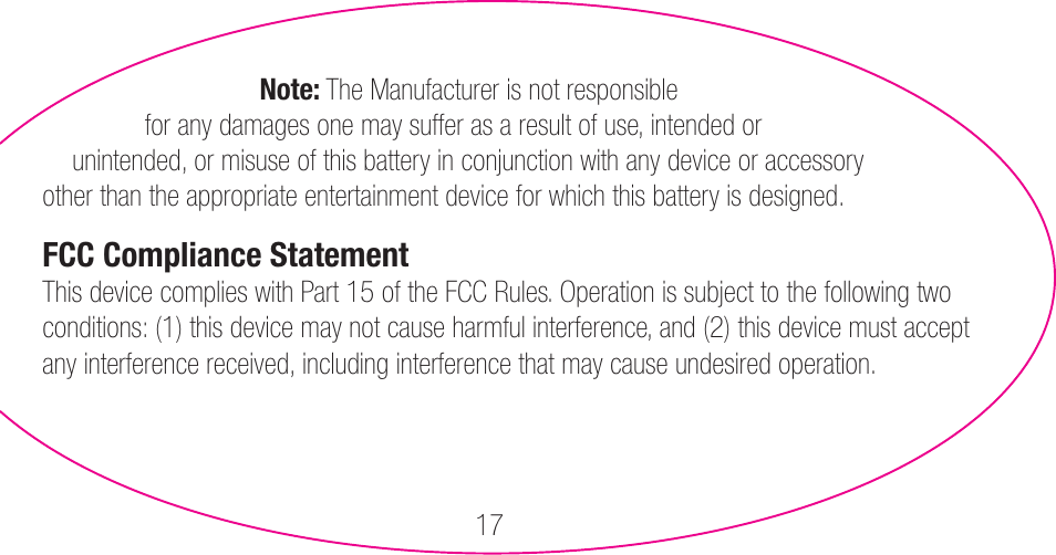 myCharge Portable Power Bank 3000 RFAM-0006 User Manual | Page 17 / 80
