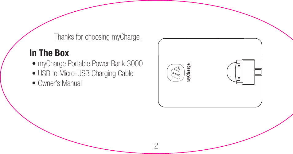 myCharge Portable Power Bank 3000 RFAM-0006 User Manual | Page 2 / 80