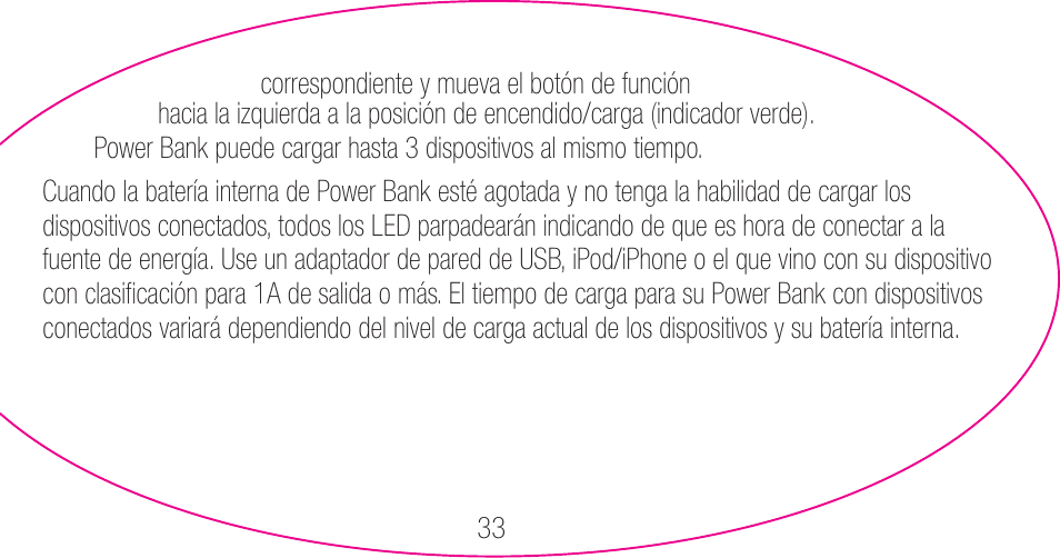 myCharge Portable Power Bank 3000 RFAM-0006 User Manual | Page 33 / 80