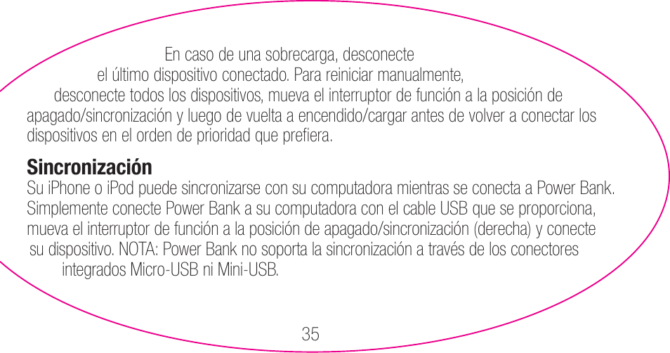 myCharge Portable Power Bank 3000 RFAM-0006 User Manual | Page 35 / 80