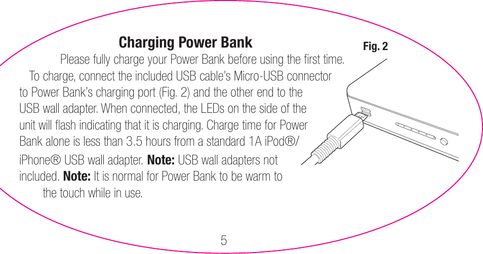myCharge Portable Power Bank 3000 RFAM-0006 User Manual | Page 5 / 80