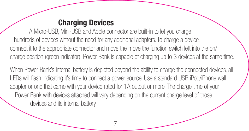 myCharge Portable Power Bank 3000 RFAM-0006 User Manual | Page 7 / 80