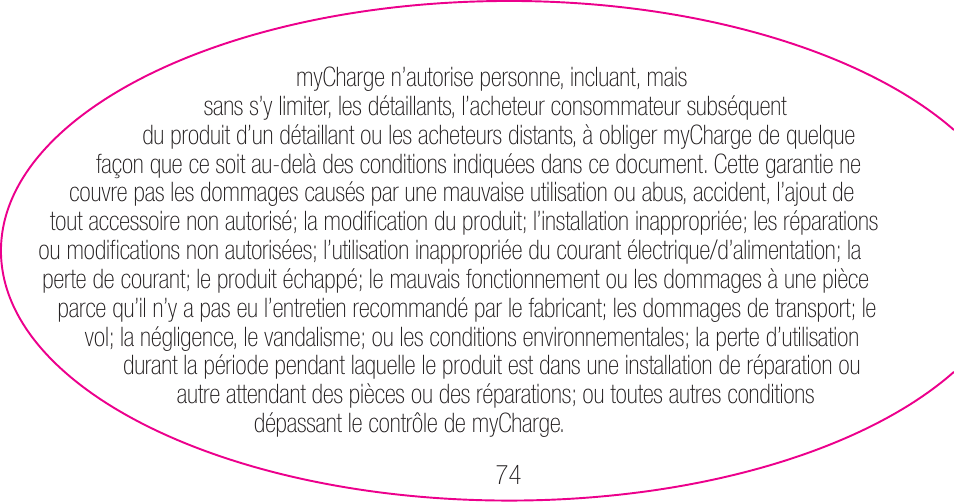 myCharge Portable Power Bank 3000 RFAM-0006 User Manual | Page 74 / 80