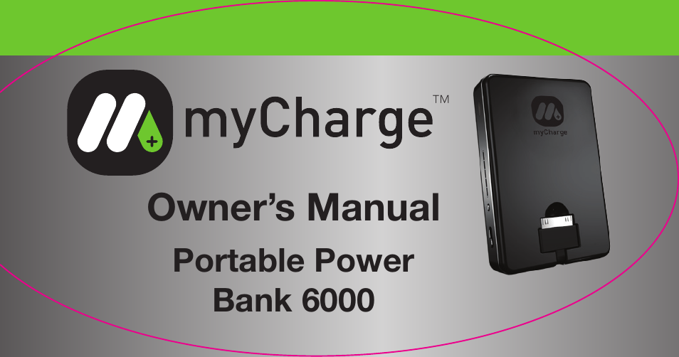 myCharge Portable Power Bank 6000 RFAM-0007 User Manual | 80 pages