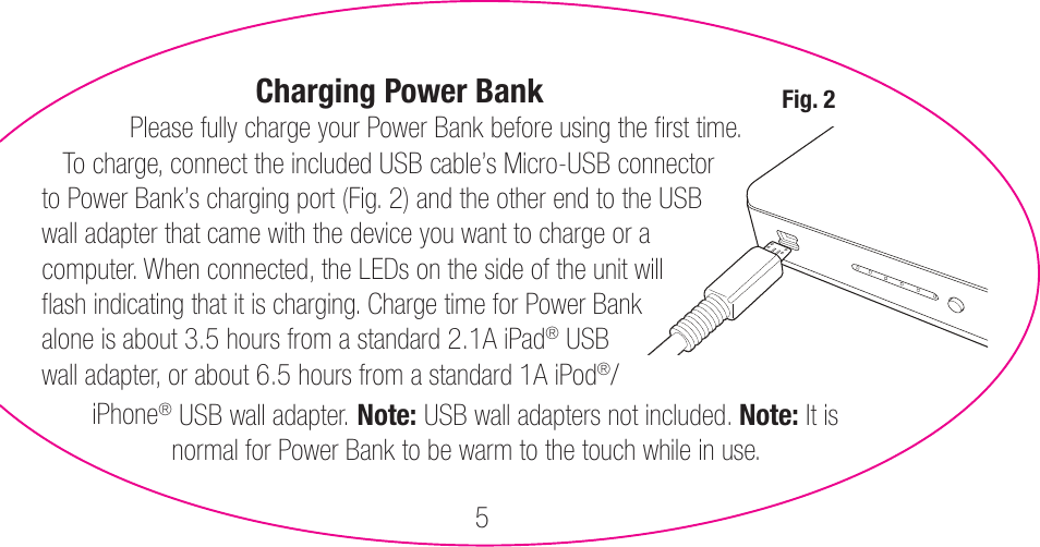 myCharge Portable Power Bank 6000 RFAM-0007 User Manual | Page 5 / 80