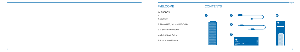 Welcome contents | Native Union Switch Speaker User Manual | Page 3 / 59