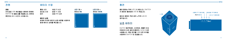 배터리 수명, 보조 배터리 | Native Union Switch Speaker User Manual | Page 41 / 59