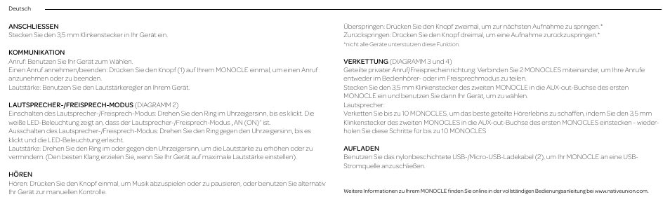 Native Union Monocle User Manual | Page 11 / 42