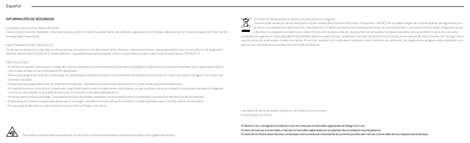 Native Union Monocle User Manual | Page 19 / 42