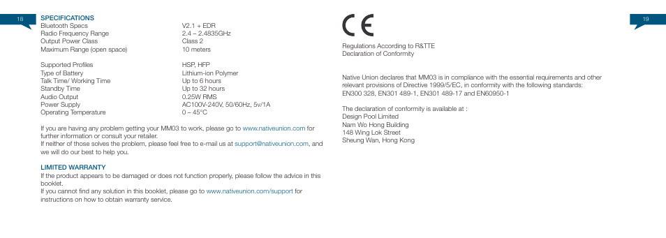 Native Union Curve Bluetooth User Manual | Page 11 / 103