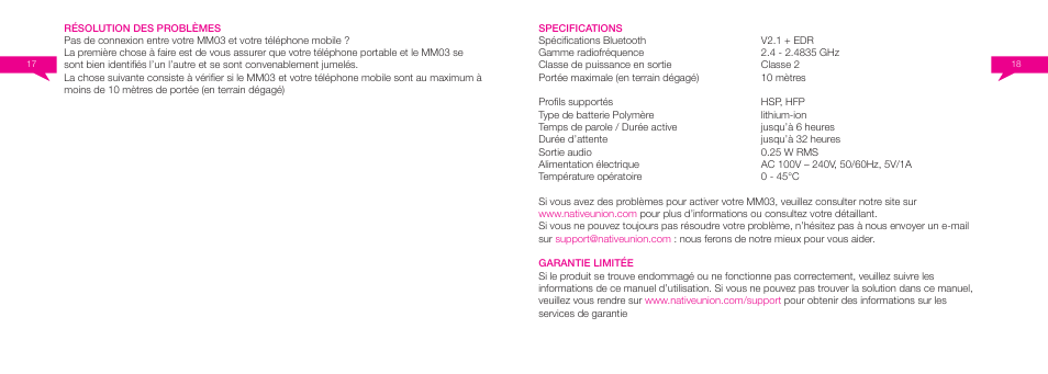 Native Union Curve Bluetooth User Manual | Page 21 / 103