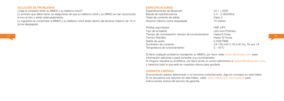 Native Union Curve Bluetooth User Manual | Page 41 / 103