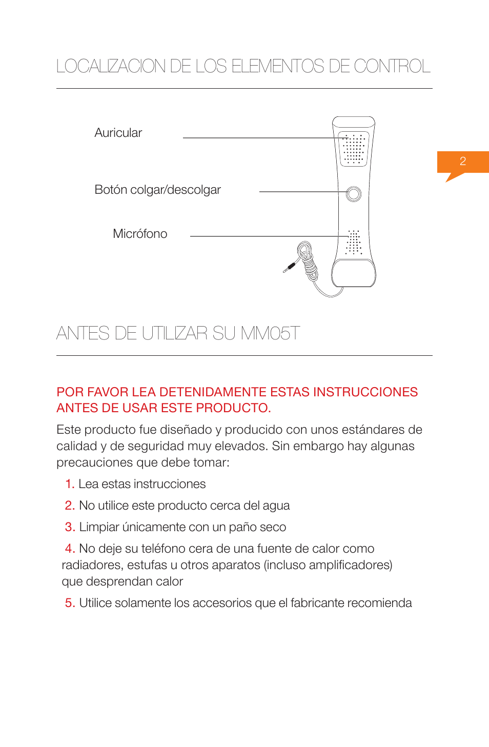 17 localizacion de los elementos de control, Antes de utilizar su mm05t | Native Union Solo Traveller User Manual | Page 17 / 40