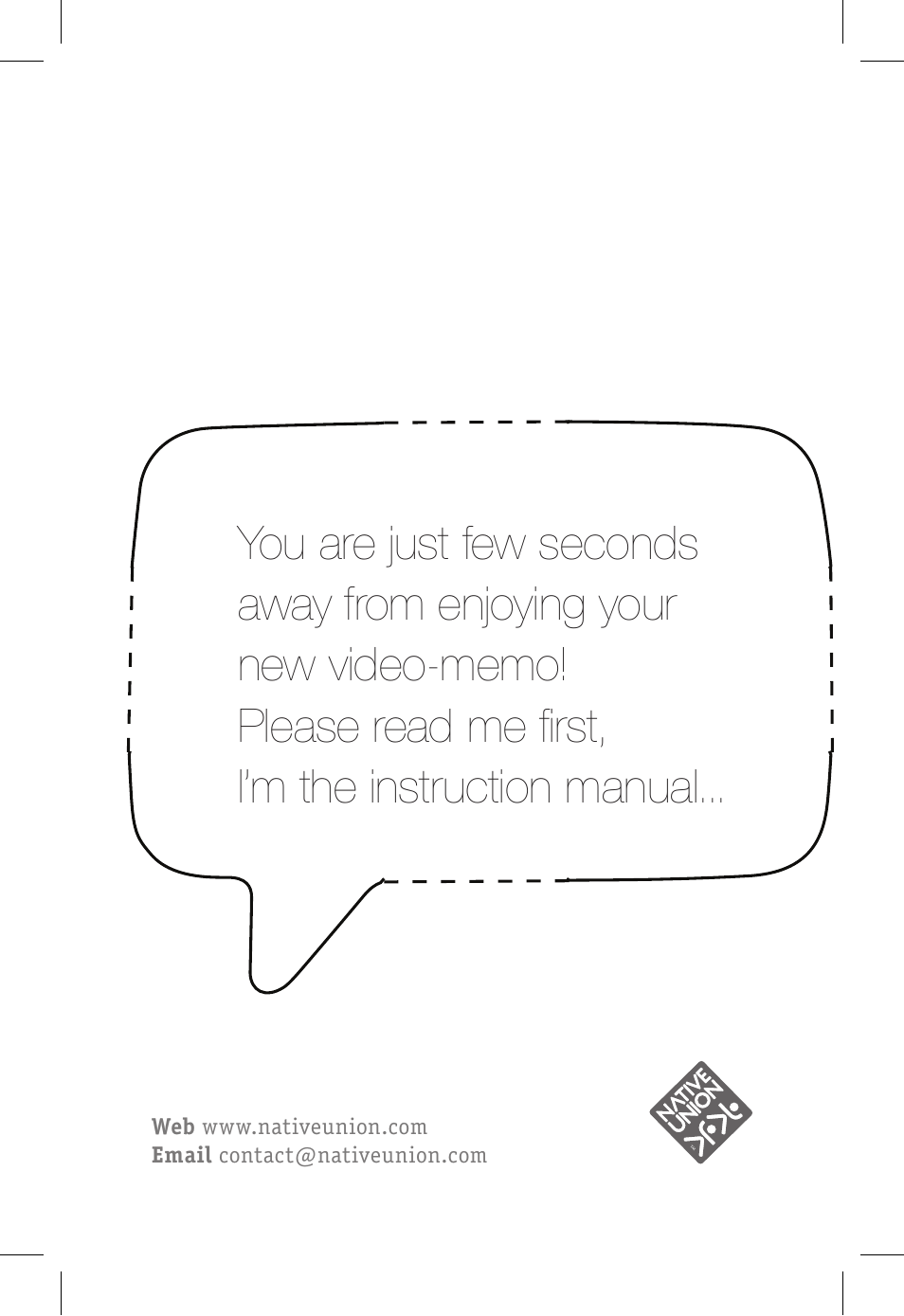Native Union Play Video Memo User Manual | Page 45 / 45